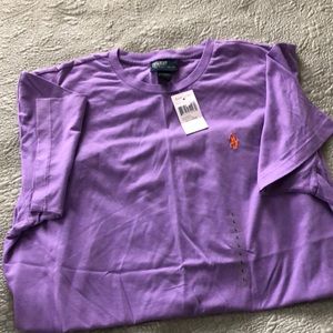 Polo Short Sleeve Lavender Purple T shirt L NWT